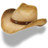 Hat cowboy straw Icon